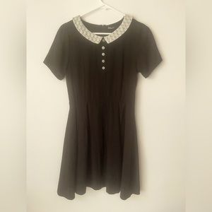 Dear Creature Swing Dress Peterpan Collar Academia
